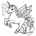 Mystical Unicorn Magic Coloring Pages 4