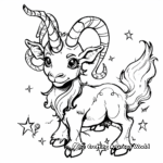 Mythical Capricorn Beast Coloring Pages 1