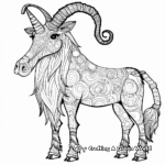 Mythical Capricorn Beast Coloring Pages 4