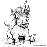 Mythical Centaur Coloring Pages For Kids 3