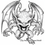 Mythical Demon Creatures Coloring Pages 3