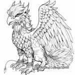Mythical Griffin Creature Coloring Pages 1