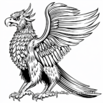 Mythical Griffin Creature Coloring Pages 2