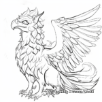 Mythical Griffin Creature Coloring Pages 3