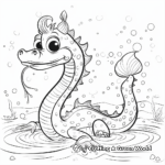 Mythical Sea Serpent Coloring Pages 1