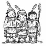 Native American Encounters: Lewis and Clark Coloring Pages 1