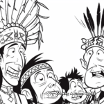 Native American Encounters: Lewis and Clark Coloring Pages 3
