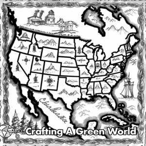 Us Map Coloring Pages - Free &amp; Printable!