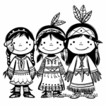Native American Tribes of the Oregon Trail Coloring Pages 2