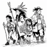 Native American Tribes of the Oregon Trail Coloring Pages 4