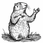 Nature and Groundhog Day Coloring Pages for Environmentalists 2