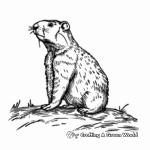 Nature and Groundhog Day Coloring Pages for Environmentalists 4
