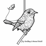 Nature-Inspired Bird Pinata Coloring Pages 4