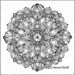 Nature-Inspired Difficult Mandala Coloring Pages 2