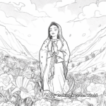 Nature-Inspired Our Lady of Guadalupe Coloring Pages 2