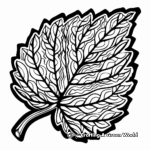 Nature-Inspired Paisley Leaf Coloring Pages 4