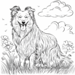 Nature-Themed Farm Collie Coloring Pages 4