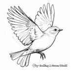 Nature’s Beauty: Birds in Flight Coloring Pages 1