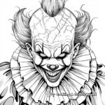 Nerve-Wracking Evil Clown Coloring Pages 4