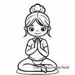 New Yoga Poses for Beginners Coloring Pages 1
