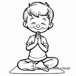 New Yoga Poses for Beginners Coloring Pages 3