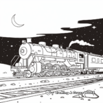 Nighttime Freight Train Coloring Pages 4