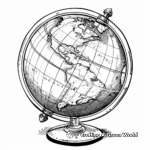 Northern Hemisphere Globe Coloring Pages 1