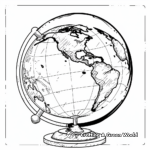 Northern Hemisphere Globe Coloring Pages 4