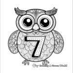 Number 7 Bird-themed Coloring Pages 4