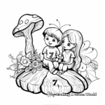 Number 7 in the Fairyland Scene Coloring Pages 2