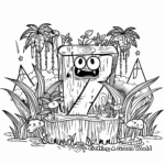 Number 7 in the Jungle Coloring Pages 2