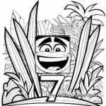 Number 7 in the Jungle Coloring Pages 3