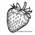 Nutella-dipped Strawberry Coloring Pages for Fruit Lovers 2