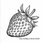 Nutella-dipped Strawberry Coloring Pages for Fruit Lovers 3
