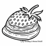 Nutella-dipped Strawberry Coloring Pages for Fruit Lovers 4