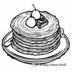 Nutella Pancakes Coloring Pages for Breakfast Lovers 1