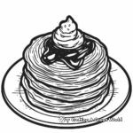 Nutella Pancakes Coloring Pages for Breakfast Lovers 3