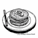 Nutella Pancakes Coloring Pages for Breakfast Lovers 4