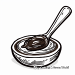 Nutella Spoonful Coloring Pages for Chocoholics 1