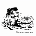 Nutella-themed Birthday Party Coloring Pages 1