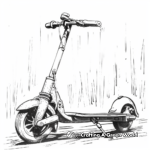 Off-road Kick Scooter Coloring Sheets 3