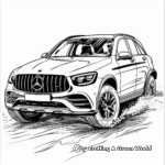 Off-Road Mercedes-Benz GLC SUV Coloring Pages 3