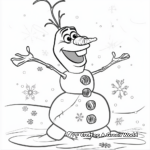 Olaf's Winter Adventure Disney Coloring Pages 3