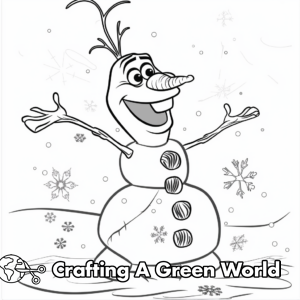 Disney Winter Coloring Pages - Free &amp; Printable!