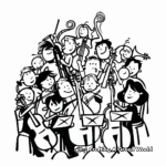 Orchestra Symphony Coloring Pages 4