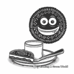Oreo and Milk Coloring Pages 4