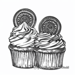 Oreo Cupcakes Coloring Pages 1