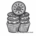Oreo Cupcakes Coloring Pages 2