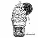Oreo Ice Cream Coloring Page 3