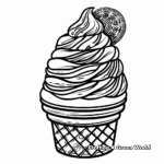 Oreo Ice Cream Coloring Page 4